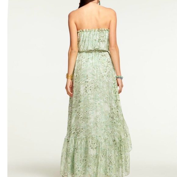 New Ramy Brook Printed Neve Strapless Maxi Dress Julep - Picture 4 of 9